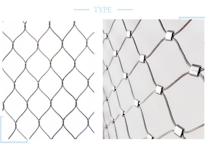  Pliability 7x7 Aviary Wire Mesh SUS 316 Stainless Steel Cable Webnet 30x30mm 0