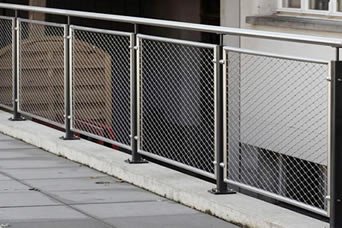 Elegant balcony balustrade provide superb fall protection without blocking your sight.