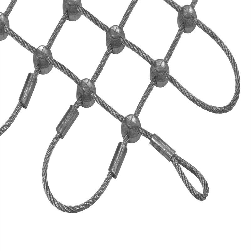 Steel wire rope cargo net