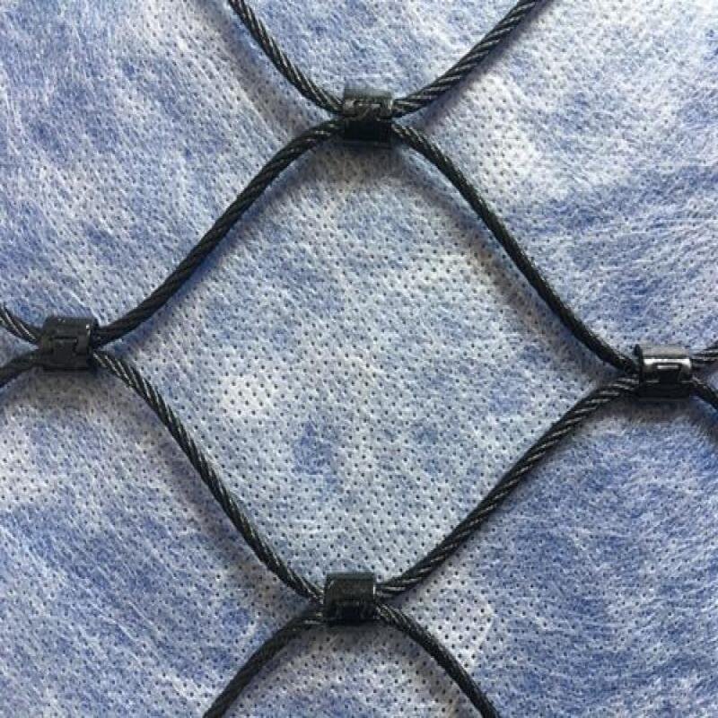 black cable mesh